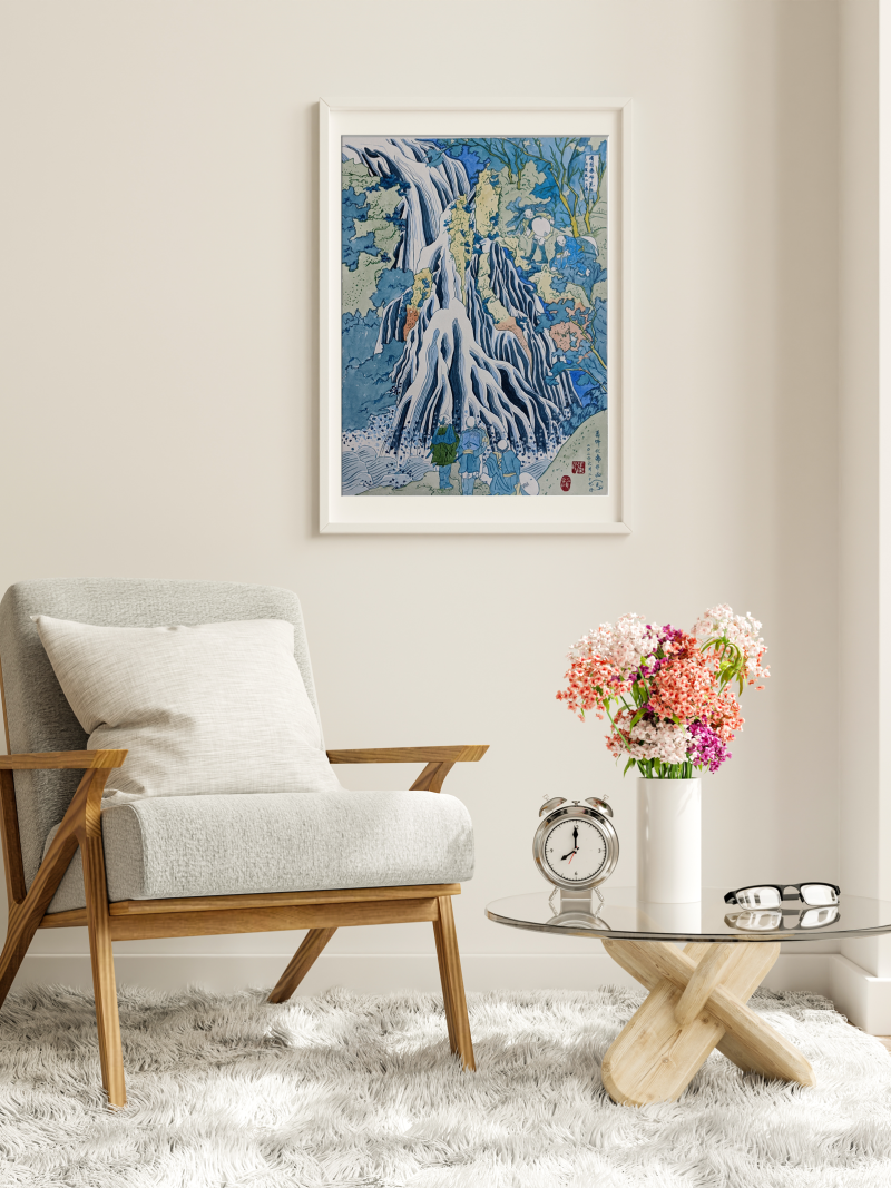 Kirifuri Waterfall at Mount Kurokami in Shimotsuke Province