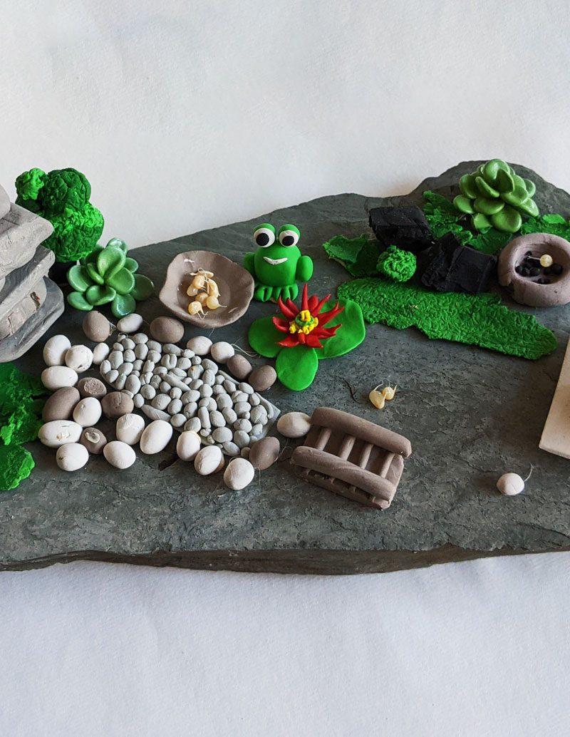 Mini Zen Garden in Polymer Clay by Fan Stanbrough