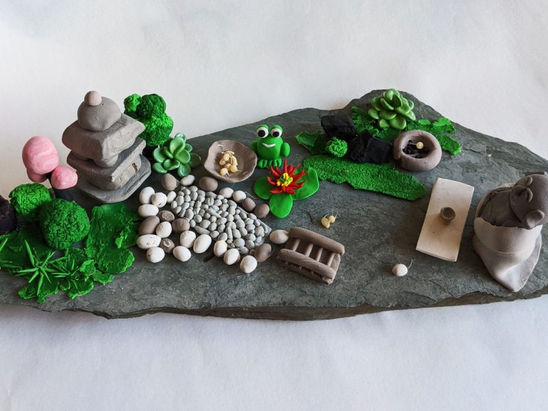 Mini Zen Garden in Polymer Clay by Fan Stanbrough