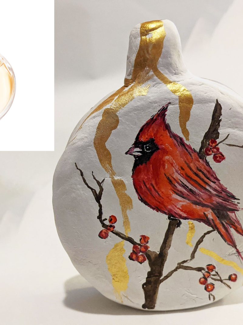 Chanel Chance Limited Edition Red Cardinal Painting by Fan Stanbrough