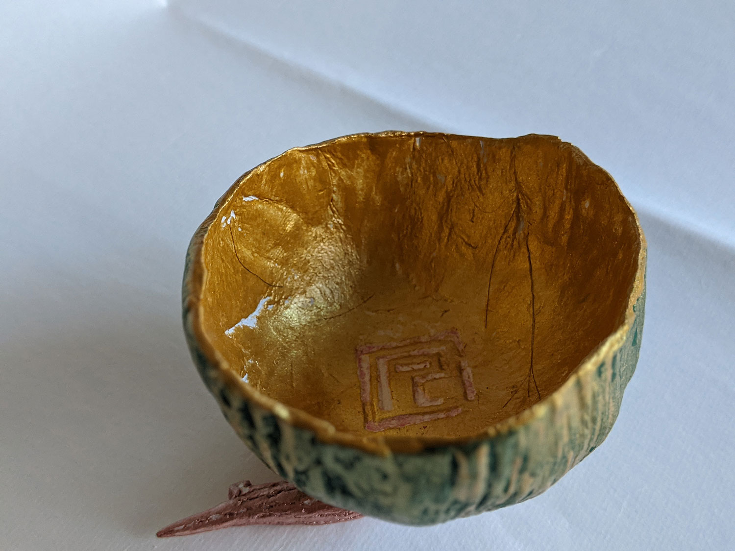 Green Pinch Pot by Fan Stanbrough