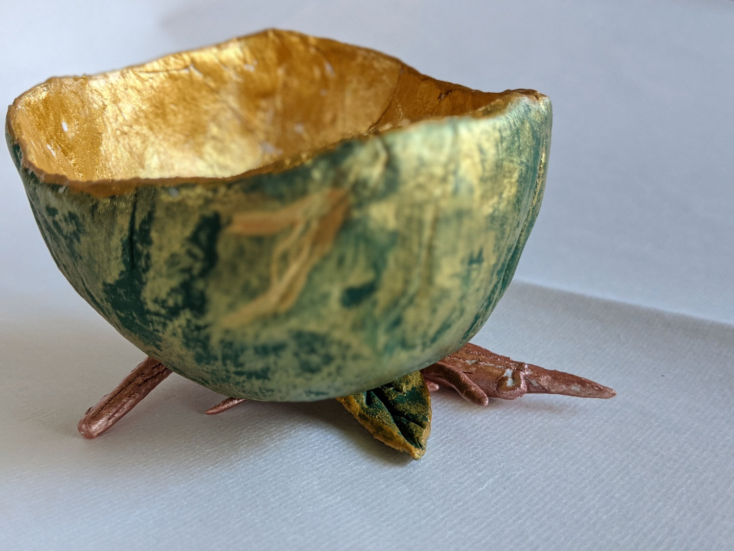 Green Pinch Pot by Fan Stanbrough