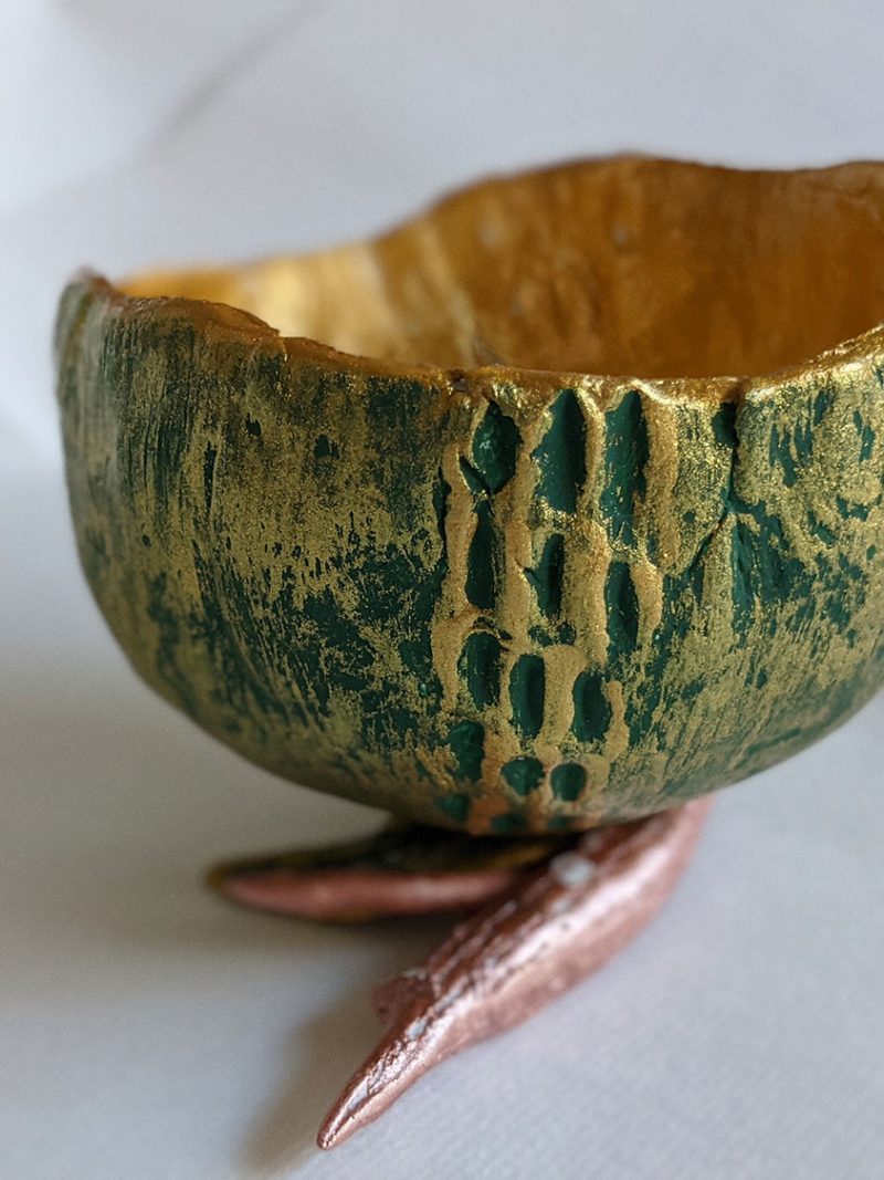 Green Pinch Pot by Fan Stanbrough