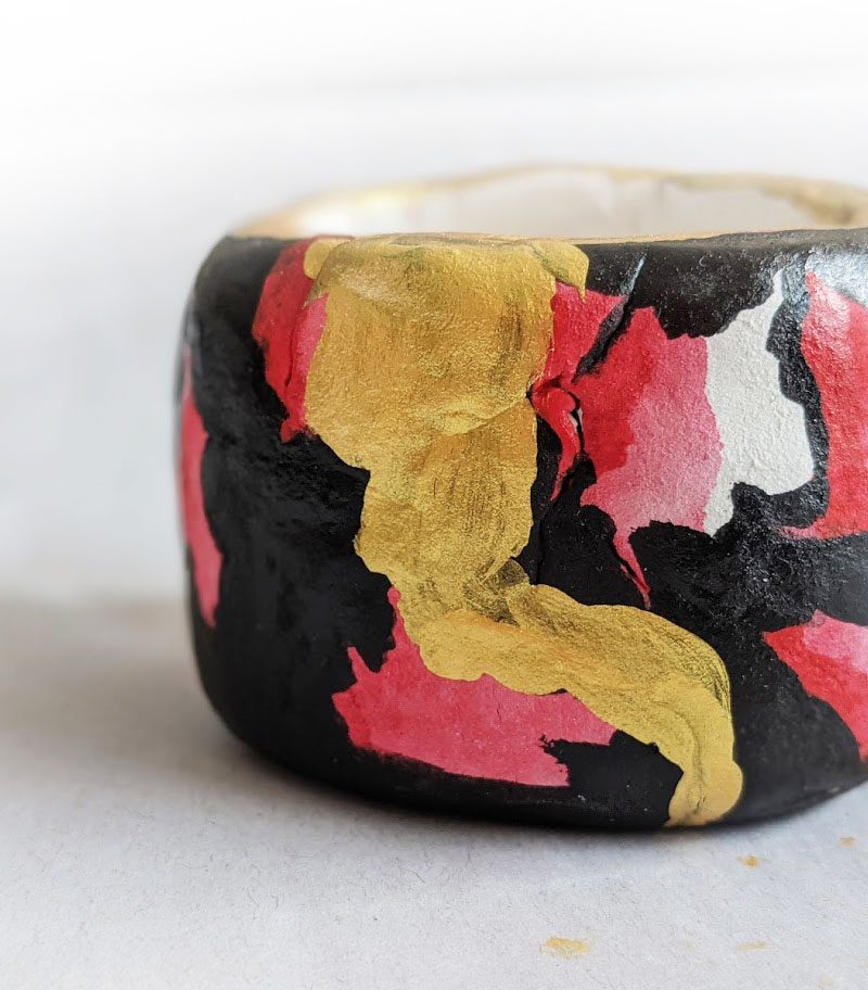 Cherry Pinch Pot by Fan Stanbrough