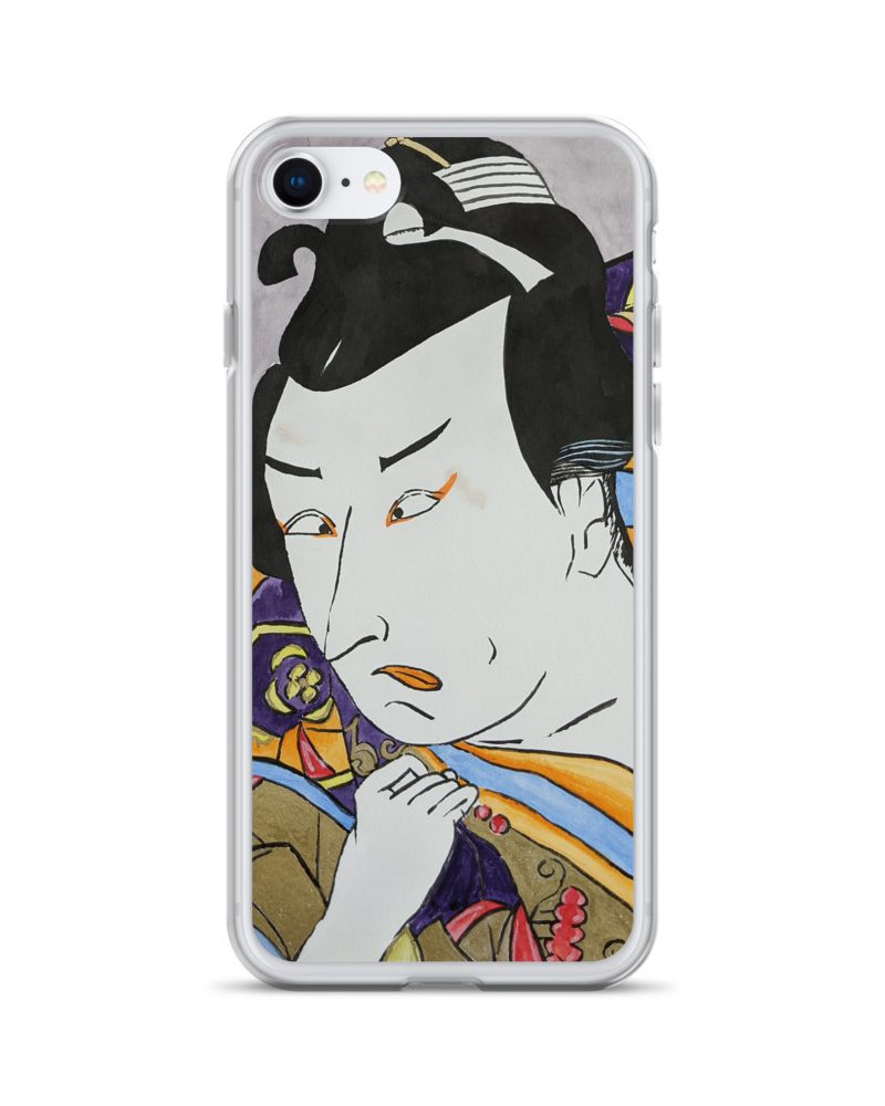 iphone 7 8 case with kabuki actor print