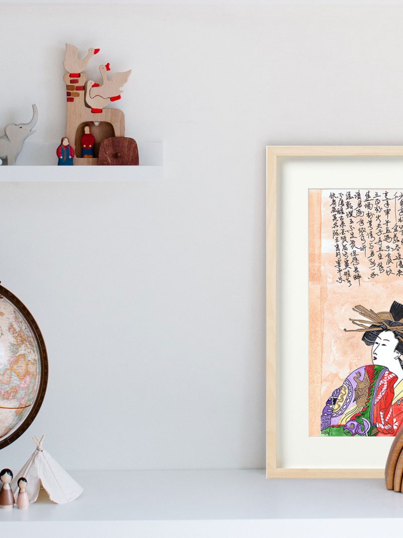 When Kitagawa Utamaro’s Ukiyo-e Beauty Meets Libai’s Poem Jiang Jin Jiu