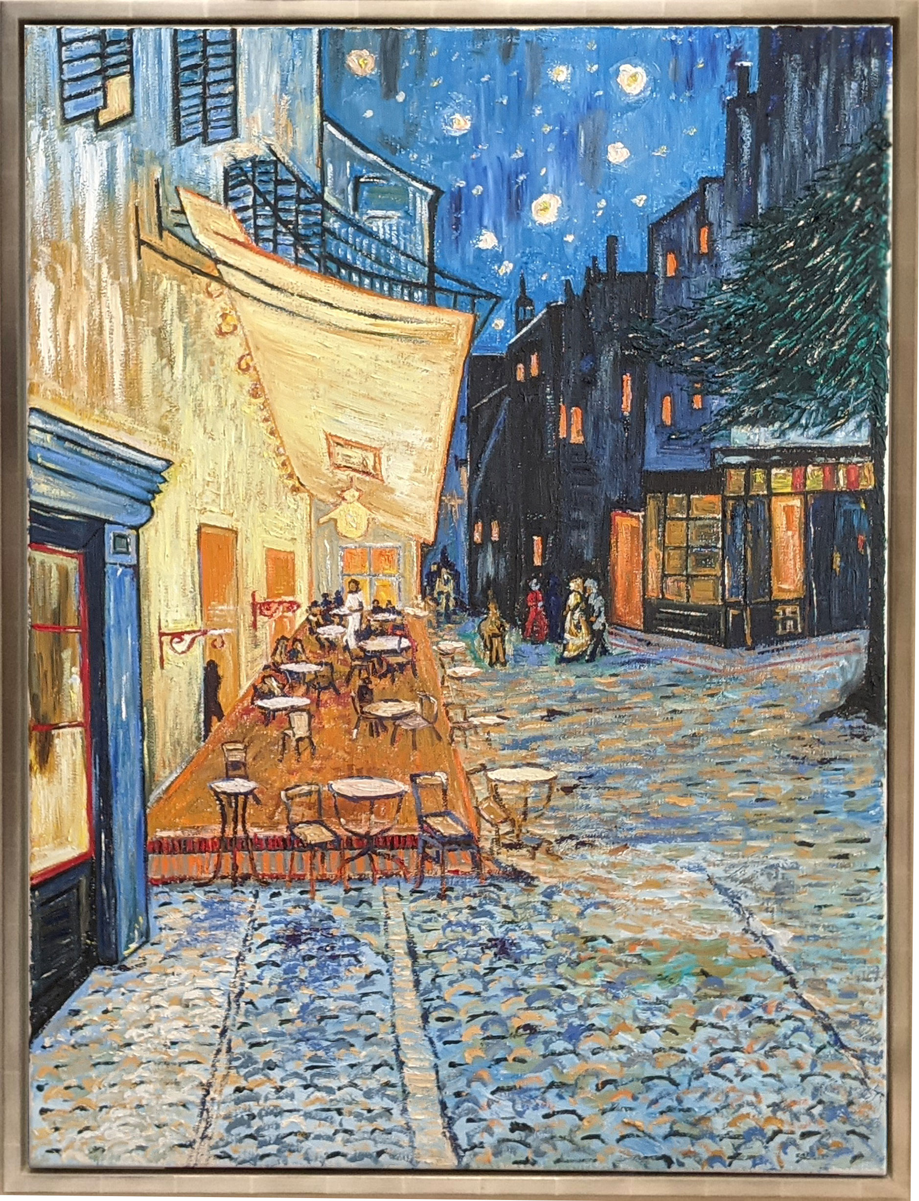 Café Terrace at Night reproduction by Fan Stanbrough