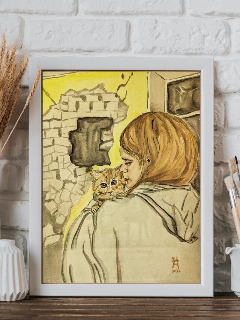 We are Always Together watercolor painting by Fan Stanbrough