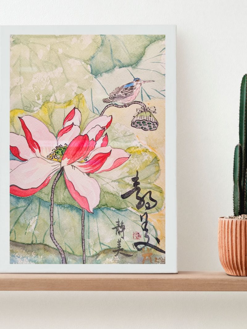 Tranquility and beauty - lotus pond by Fan Stanbrough